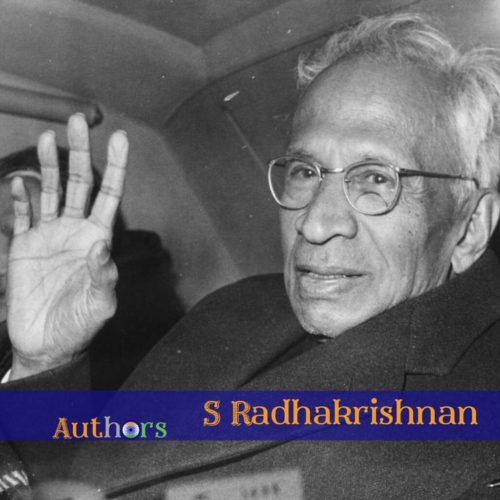 S Radhakrishnan Author books biography