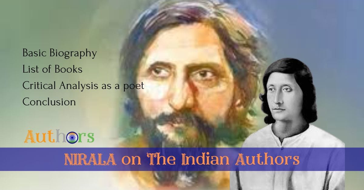 Suryakant Tripathi ‘Nirala’ – Critical Biography of Hindi Poet with ...